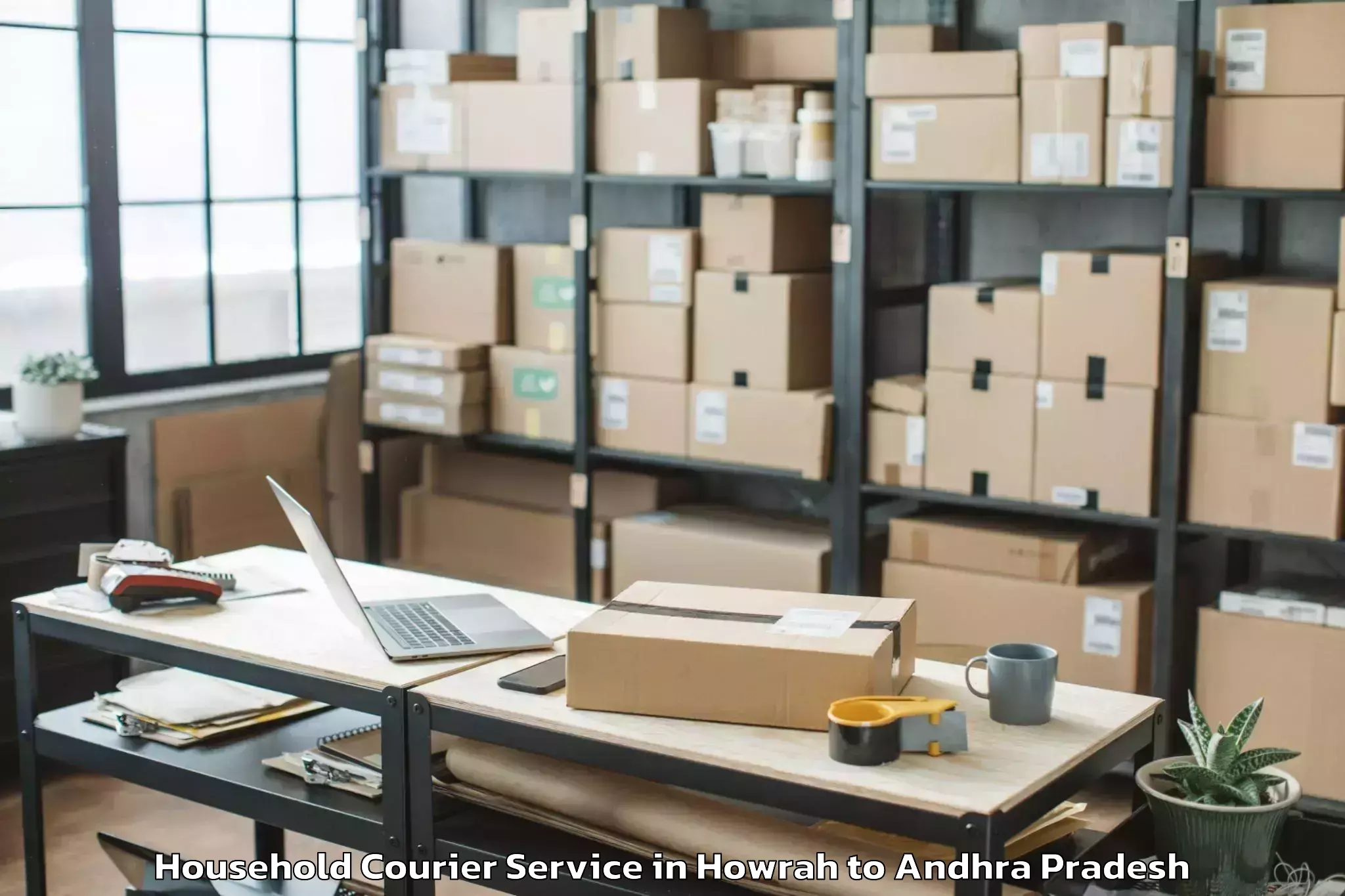 Book Howrah to Yeddana Pudi Household Courier